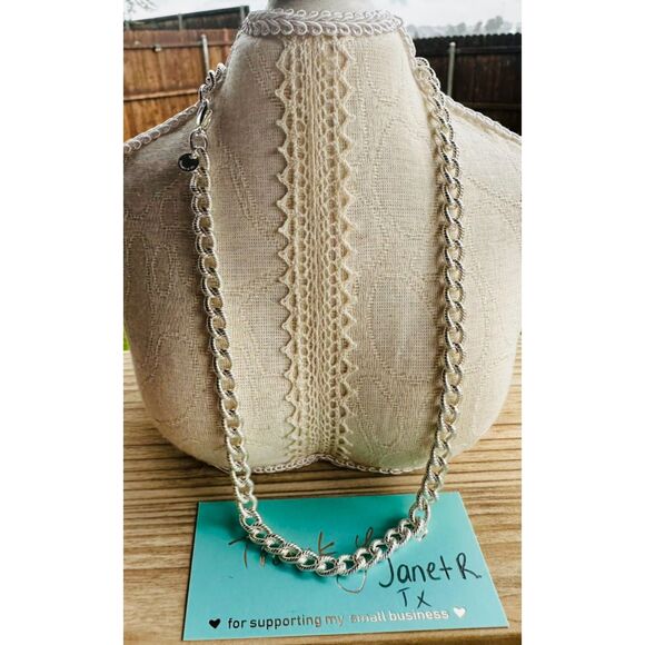 Tiffany & Co Rare and Retired Textured Link Necklace18" - Picture 1 of 5